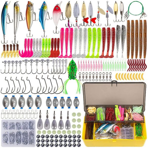 302 Piece Fishing Lures Kit Set Including Crankbaits, Spinnerbaits etc