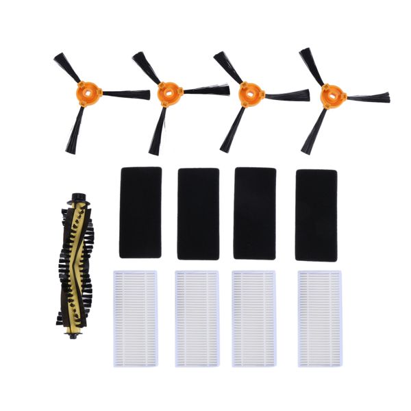9 Pack Roller Brush Filter Side Brushes for X500 Cleaner
