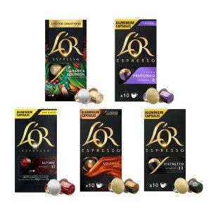 L'OR Bulk Coffee Bundle - 50 Aluminium Nespresso-Compatible Coffee Capsules