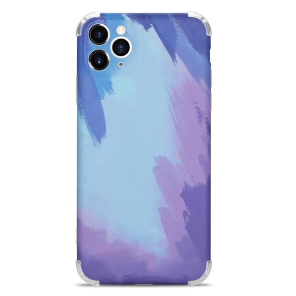 Watercolour Series Compatible with iPhone 12 Pro Max 6.7 inch Berry Red