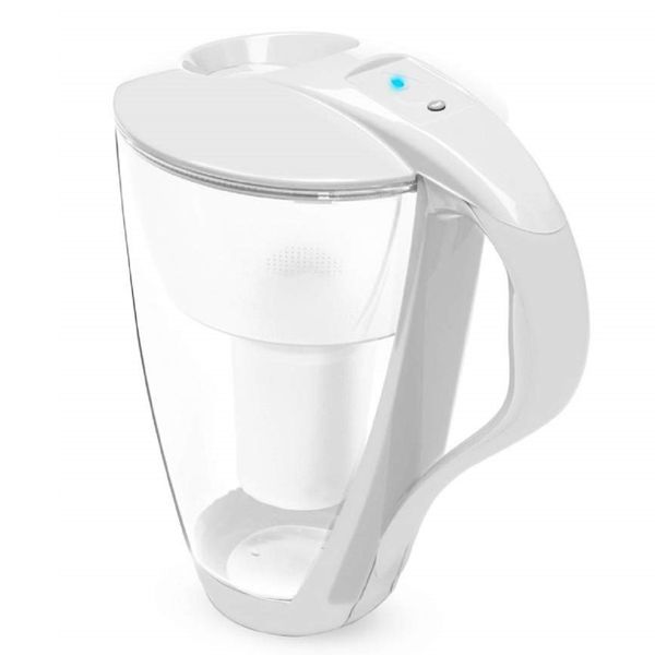 PearlCo Water Filter Jug Glass LED CLASSIC - 2 Litre - White