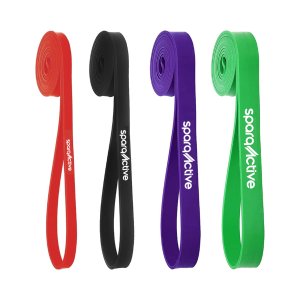 Sparq Active - Resistance Power Bands for Fitness Training - Set of 4