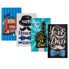 Bulk Pack x 4 Fathers Day Card &amp; Envelope