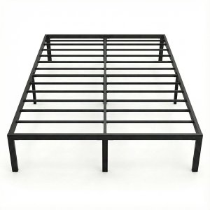 Metal Double Bed Frame - Sturdy Bedroom Bed Frame 200x150x35cm