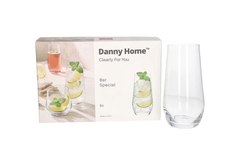 Danny Home Glass 550ml Cocktail Glass - 6 Pieces