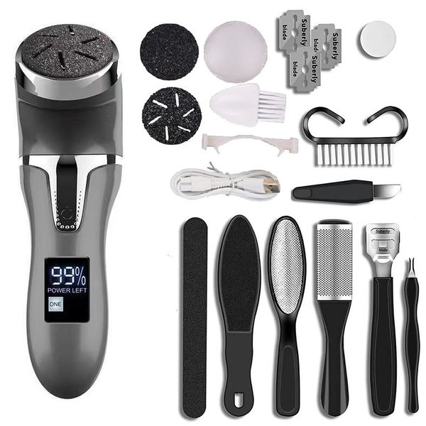 Electric Callus Remover for Feet with Vacuum Cleaner Pedicure Kit