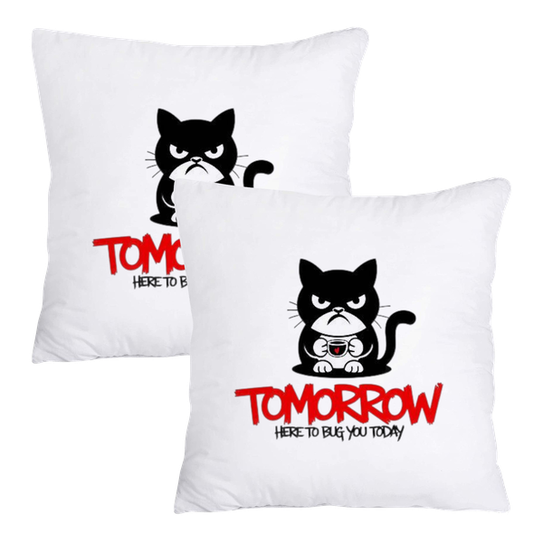 Scatter Cushion Cover Set (50cmx50cm) - Tommorow ,here today