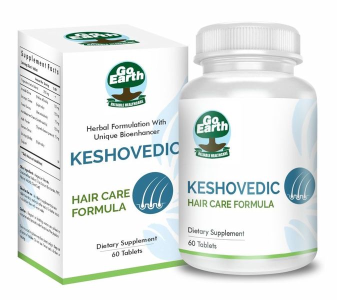 Go Earth - Keshovedic - Hair Growth Formula - 60 Tabs