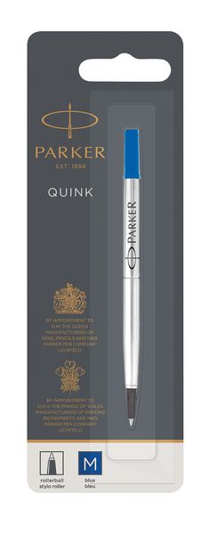 Parker Quink Flow Refill - Rollerball Pen - Medium Nib - Blue Ink