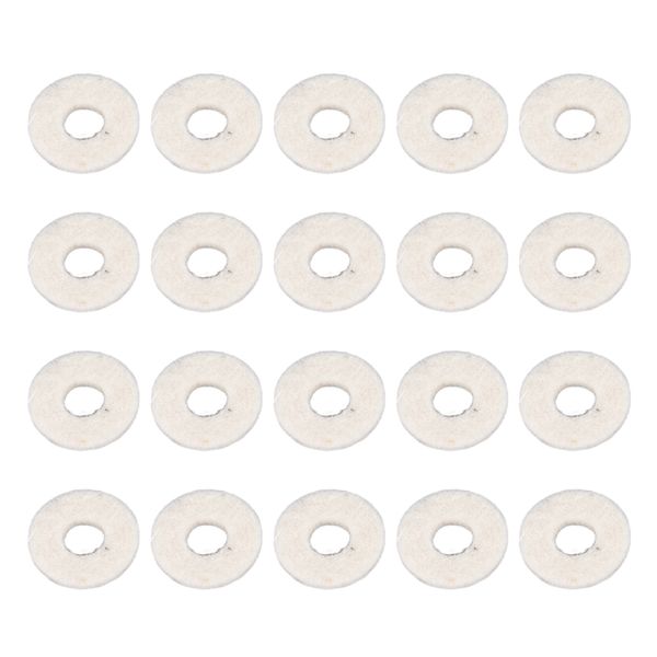 20pieces Trumpet Valve Felt Washers (Beige)