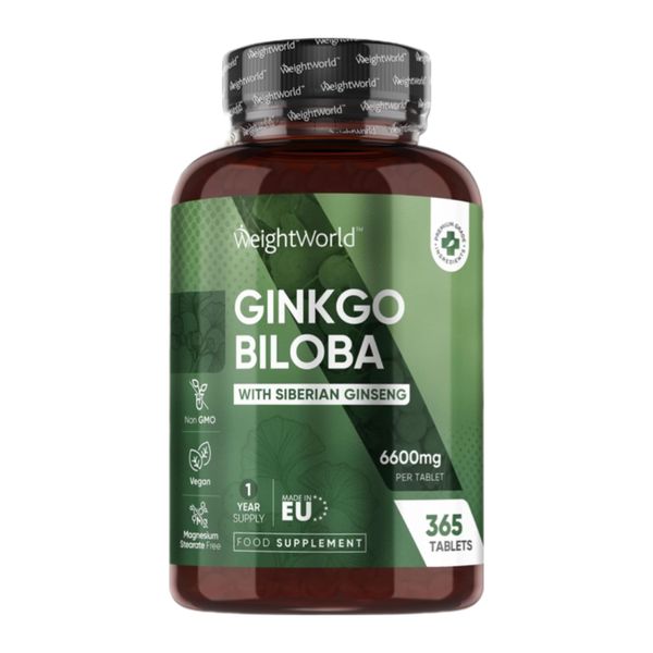 Ginkgo Biloba with Siberian Ginseng Tablets 1 year Supply Value Pack