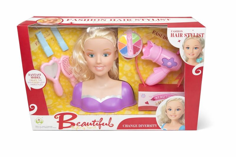 Fashion Hair Stylist - Beautiful Styling Head Doll Set