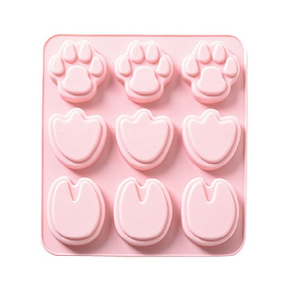 iKids 9 Footprint Baby Food DIY Silicone Mold for Chocolate, Candy, Gummy