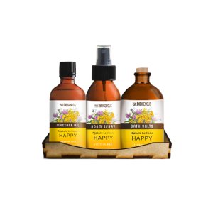 Happy Botanicals Gift Set - Bath Salt, Oil &amp; Spray | Pure Indigenous