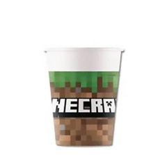 Minecraft Paper Cups 200ml