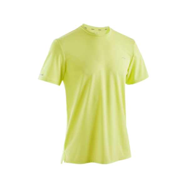 Kiprun Men's Running Breathable T-Shirt Kiprun Run 500 Dry-Yellow Lemon