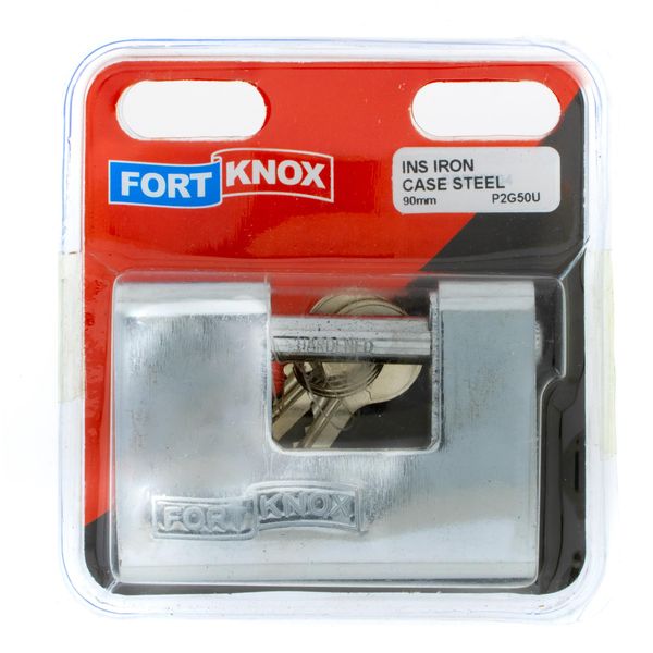 FORT KNOX Insurance Padlock Iron Steel casing 90mm Q:1 P2G50U