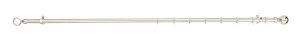 Decor Depot 25mm Steel Curtain Rod - Brushed Silver (3.0m)