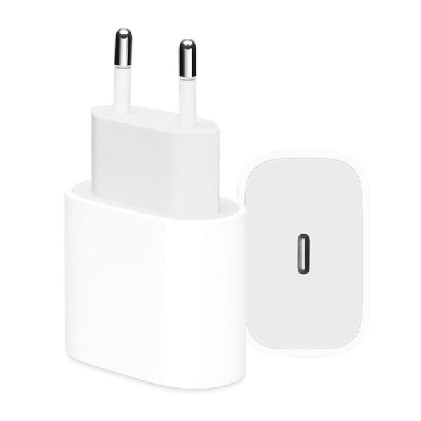 Fast Charging 20W USB-C Adapter for iPhone - White