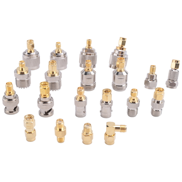 SMA to SMA BNC N F UHF Type Connectors Kits RF Adapter 20 Type