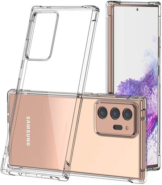 World Choice Shockproof Clear Pouch Gel Case Samsung Galaxy Note 20 Ultra