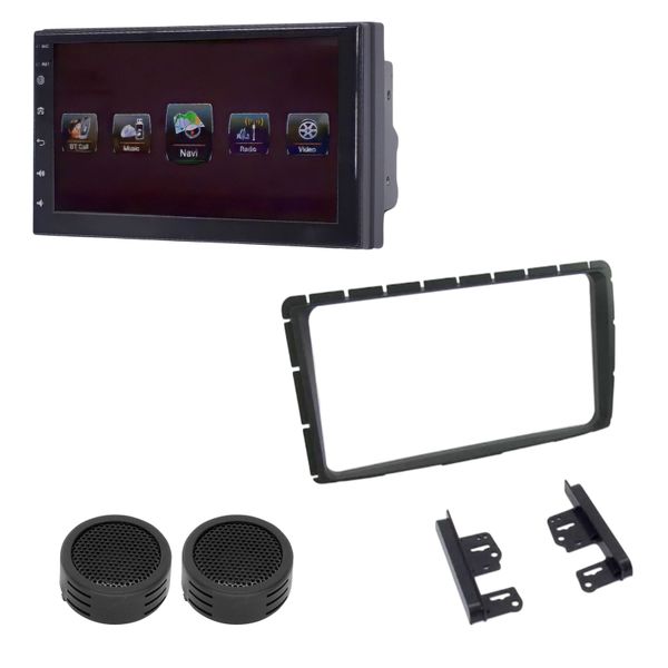 7" Media Player with Trim Plate for Toyota Hilux/Fortuner &amp; Evo Tweeters