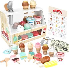 Ice Cream Counter Kids Playset - Kids Playset Pretend Play Kitchen Toy