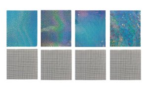 Vivid Colours Holographic Semi Clear Sticker Vinyl Perm 4pc+4pc 30x30cm