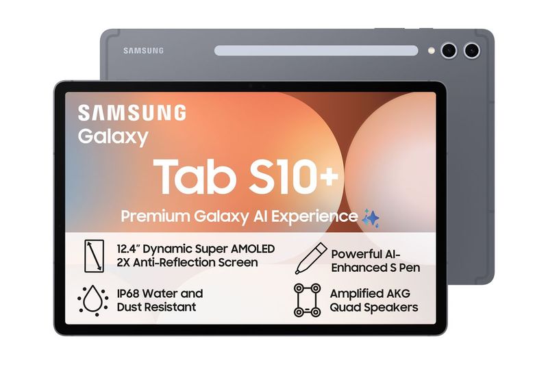 Samsung Galaxy Tab S10+ (X826) 12.4" 256GB 5G Tablet Parallel Import - Grey