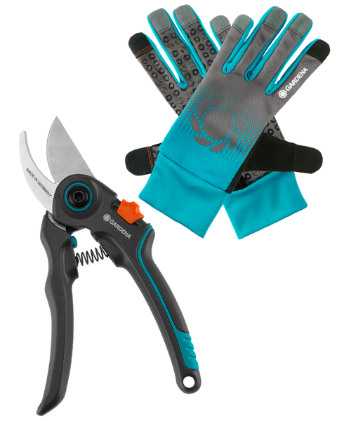 Gardena ExpertCut Secateurs Bypass - 22mm with Gloves