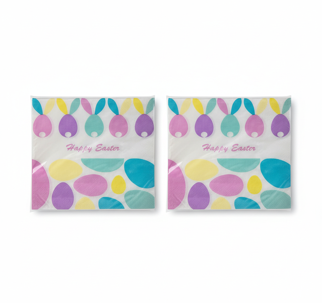 2 Pack Easter Serviettes 2 Ply 33x33cm