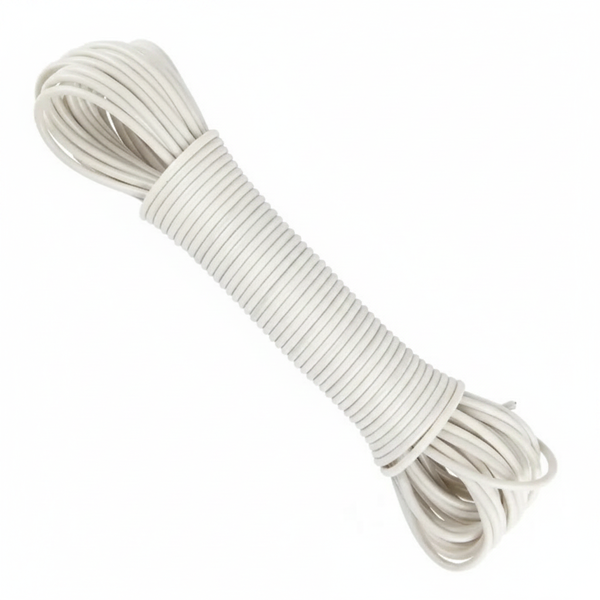 Mamba 15m Plastic-Coated Steel Core Clothesline, 3mm Durable Laundry Rope