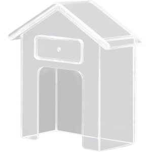 Clear House Shape Doorbell Rain Cover Weatherproof Rings Doorbell Protector
