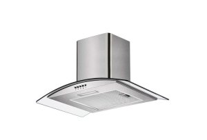 Falco - 60CM FAL-60-CGSCURVED GLASS S/STEEL CHIMNEY EXTRACTOR