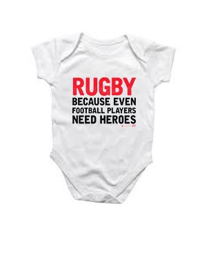 SweetFit Rugby Heroes Baby Grow (Size: 3-6 Months)