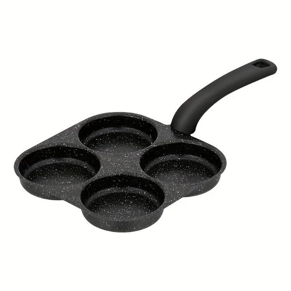 Cast Iron Four-Hole Pancake Deep Meat And Egg Burger Breakfast Skillet,