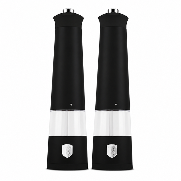 Berlinger Haus 2 Piece Electric Pepper and Salt Mill Set - Matte Black