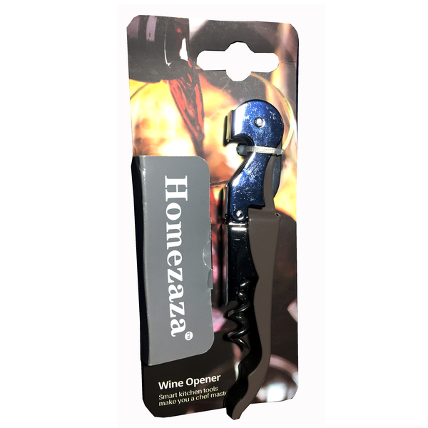 FI - Steel Plastic Cork Screw Foil Cutter Bottle Opener