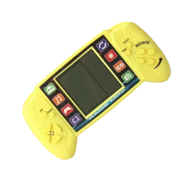 Retro Handheld Game Console - Portable Classic Gaming System - Yellow