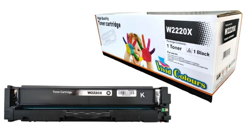 Vivid Colours Compatible with HP 222X / W2220X Black Toner Cartridge