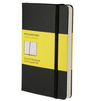 Moleskine Classic Black Pocket Squared Notebook