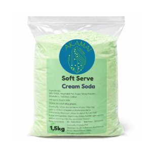 Soft Serve Powder Premix - Cream Soda Flavour - 1,5kg makes 5L liquid mix