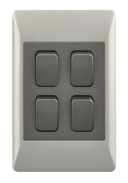 4 Lever 1 Way Light Switch for 2 X 4 Electrical Box