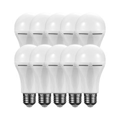 9W A60 LED Rechargeable Light Bulbs| E27 Edison Cool &amp; Warm| Switched