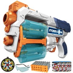 Double Barrel Foam Dart Blaster - Toy Gun - Toys for Boys