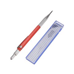 Welders Pencil with 12PCS Refills, Fabrication, Red