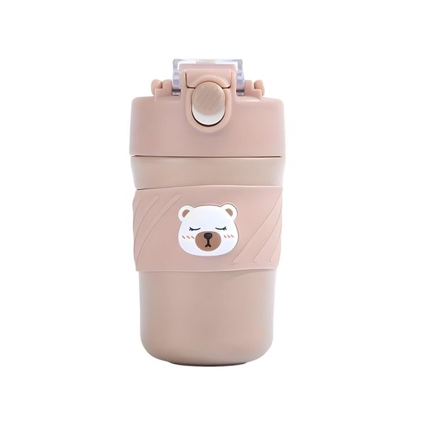 450 ml Bear Vacuum Cup, Aesthetic Coffee/Water Travel Tumblers
