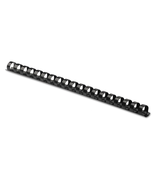 Primeline - Plastic Combo Binding Elements 25mm - Black x 10
