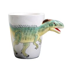 350ml Ceramic Dinosaur Mug 3D Cartoon Hand Painted Coffee Mug for Animals