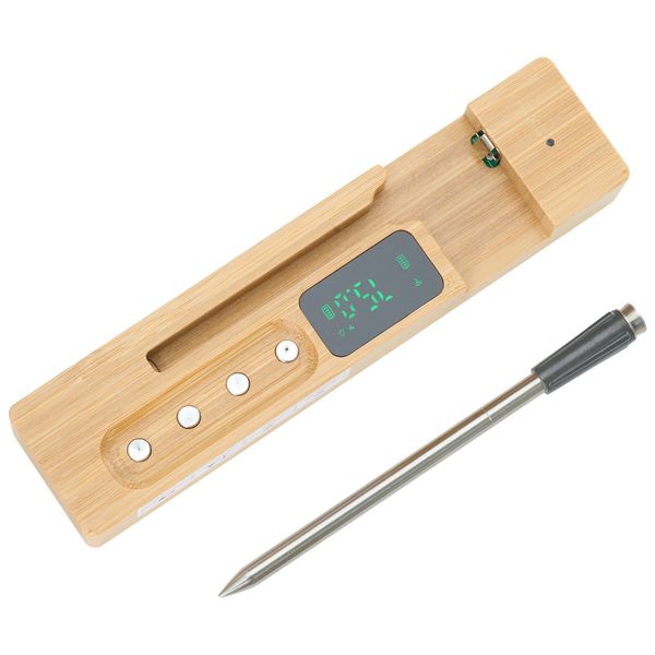 Bluetooth Wireless Meat Thermometer, 700-foot , Smart App Control, Display